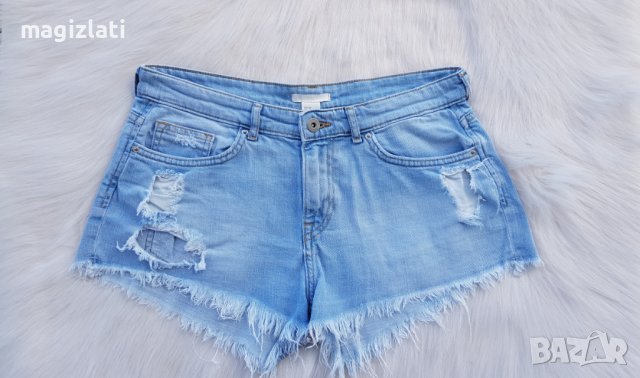 Къси дънкови панталони H&M размер S-М, снимка 2 - Къси панталони и бермуди - 40998155