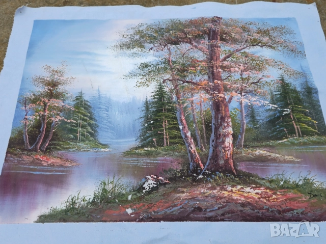 Платно маслени бои, снимка 2 - Картини - 52371989