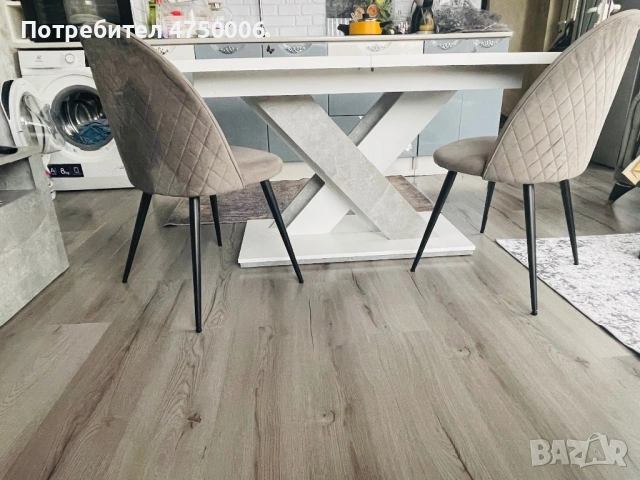 Маса с два стола и тв шкаф , снимка 2 - Маси - 53643438