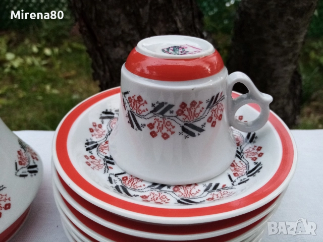 Винтидж румънски сервиз за кафе, снимка 6 - Сервизи - 52179642