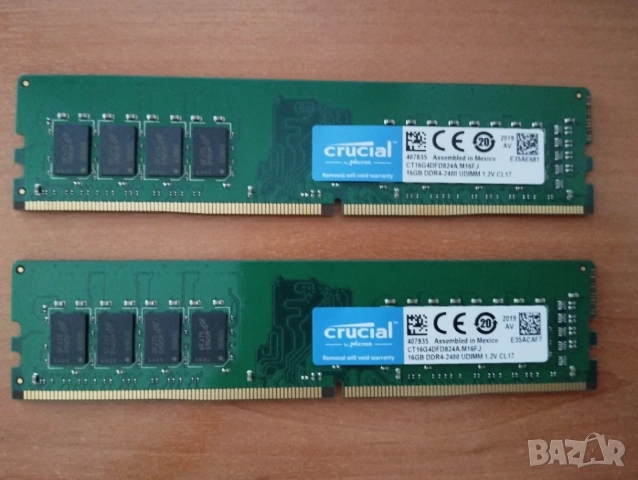 Комплект DDR4 32Gb (2 x 16Gb) 2400MHz Crucial