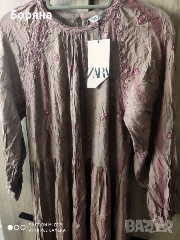 НАМАЛЕНА - ZARA нова дълга лятна рокля етно мотиви , снимка 4 - Рокли - 41736882