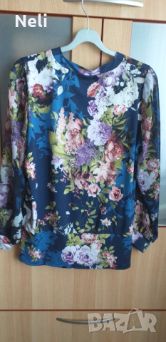 Модерна блуза шарена, снимка 2 - Блузи с дълъг ръкав и пуловери - 44793982