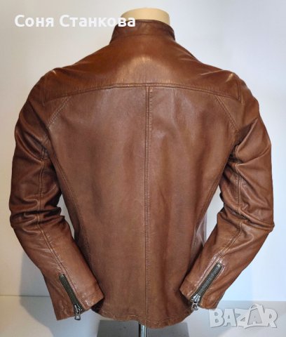 Мъжко кожено яке от естествена кожа - BOSS , Strellson, снимка 13 - Якета - 42707153