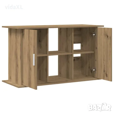 vidaXL Стойка за аквариум, дъб, 101x41x58 см, инженерно дърво, снимка 7 - Аквариуми - 56148304