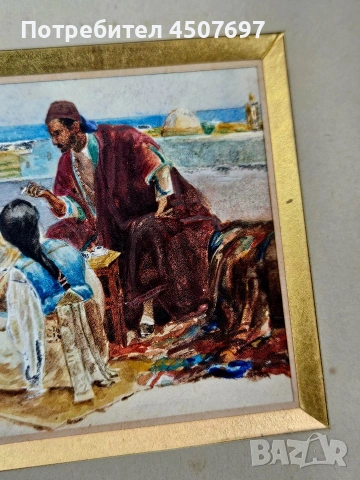 стара картина акварел, снимка 11 - Картини - 53012744