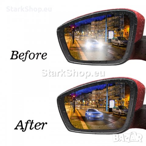 2в1 Защитно фолио за огледала против дъжд и отблясъци, снимка 6 - Аксесоари и консумативи - 39972757