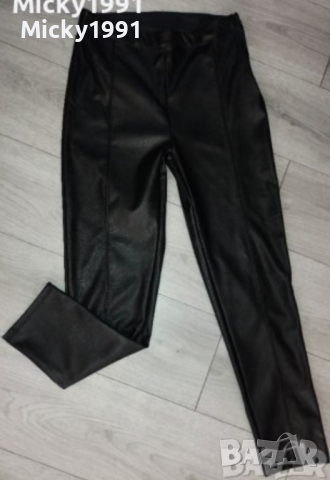 Сет кожени панталони ginatricot +риза H&M, снимка 4 - Панталони - 44840482