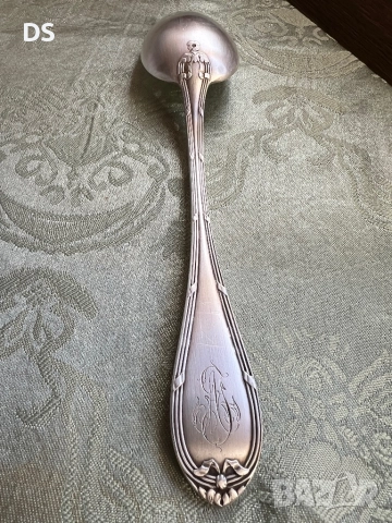  Посребрена лъжица, снимка 3 - Антикварни и старинни предмети - 49918042