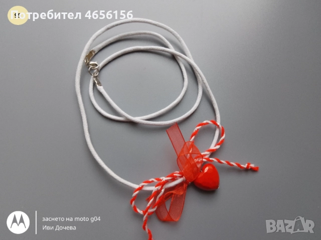 Мартеници колиета и брошки + подарък 1 лв., снимка 4 - Други - 52724414