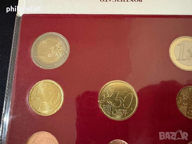 Ватикана 2008 г. - комплектен сет от 1 цент до 2 евро BU, снимка 6 - Нумизматика и бонистика - 51991133