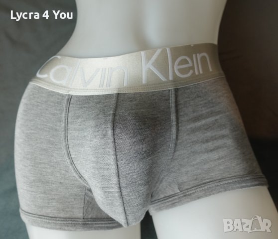 Calvin Klein S мъжки боксер в сив цвят с широк колан с лого на бранда, снимка 11 - Бельо - 41511729