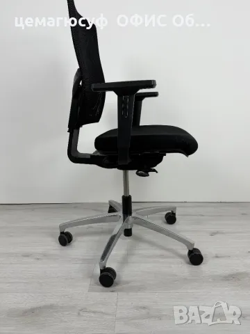 Dauphin Just AJ4747 е ергономичен офис стол с мрежеста облегалка със средна височина внос от германи, снимка 4 - Столове - 49775174