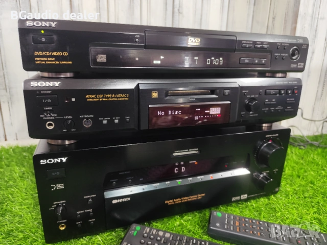 Sony STR-DB930 – AV ресивър Sony MDS-JE640 – MiniDisc дек Sony DVP-S335 –, снимка 3 - Аудиосистеми - 53419408