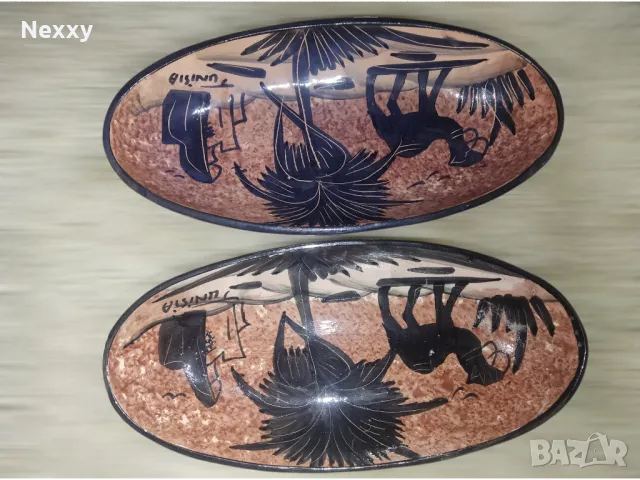 2 броя чинии от Тунис за декорация, снимка 1