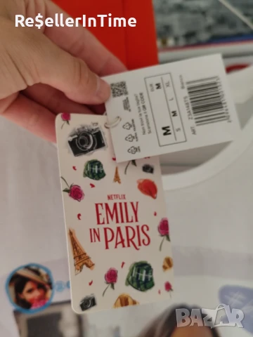 Лот от нова тениска Emily in Paris  и пола H&M, снимка 7 - Тениски - 50749498