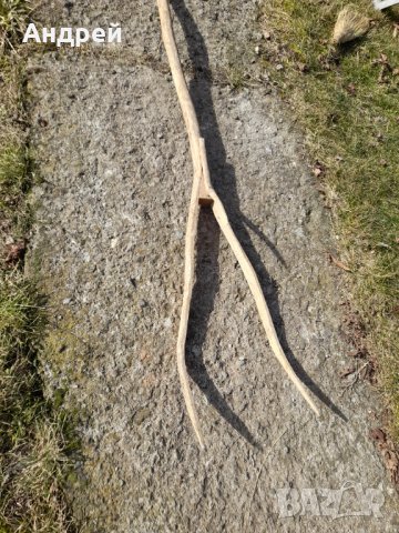 Стара дървена трирога вила #3, снимка 3 - Други ценни предмети - 44340573