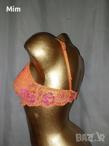 85 В/С Дантелен сутиен в оранжево , снимка 7 - Бельо - 48448148