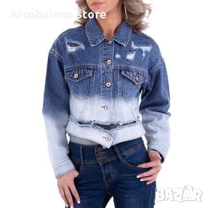 Дамско дънково яке , снимка 2 - Якета - 35937671