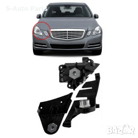 Комплект щипки за захващане на фар Mercedes E-Class W212 Pre-Face, снимка 3 - Аксесоари и консумативи - 55844771