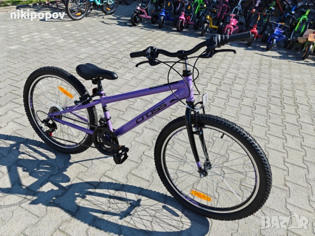 CROSS Велосипед 24" HARMONY лилав, снимка 4 - Велосипеди - 53830671