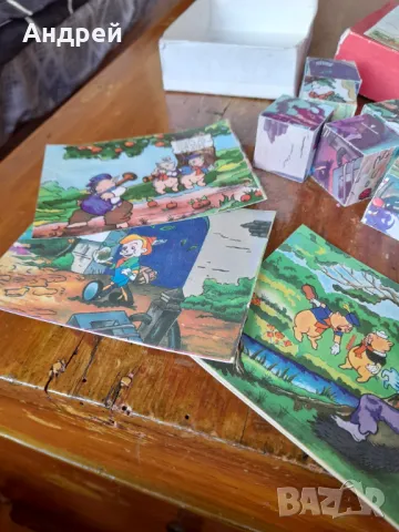 Стара детска игра с кубчета #14, снимка 5 - Други ценни предмети - 48103660