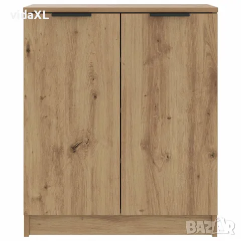vidaXL Шкаф за обувки дъб артизан 59x35x70 см инженерна дървесина, снимка 5 - Скринове - 56148342