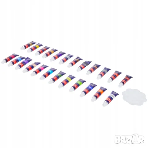 Пълен комплект акрилни бои в тубички за рисуване VAN BLEISWIIJCK 24x12ml, снимка 4 - Други - 49156397