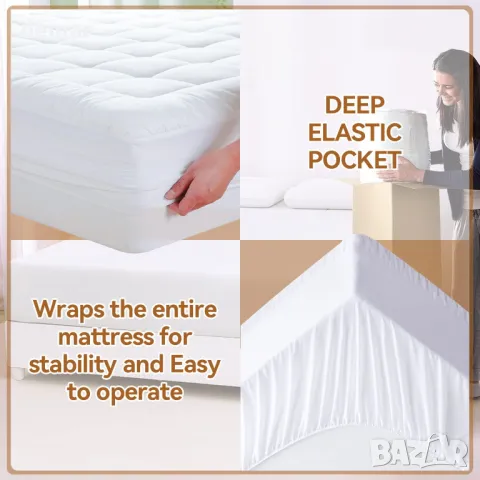 ABENE Топ матрак за болки в гърба, с OEKO-TEX & CertiPUR-US (Единичен размер-90x190cm), снимка 3 - Матраци - 49078776