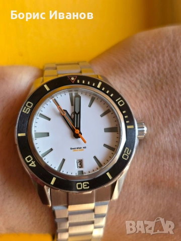 Zelos Swordfish 40mm SS Frost Full Lume