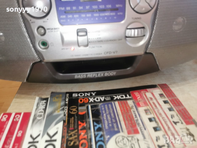 SONY CFD-V7 CD DECK RADIO 0803261921LCHERY1, снимка 5 - Радиокасетофони, транзистори - 53758246