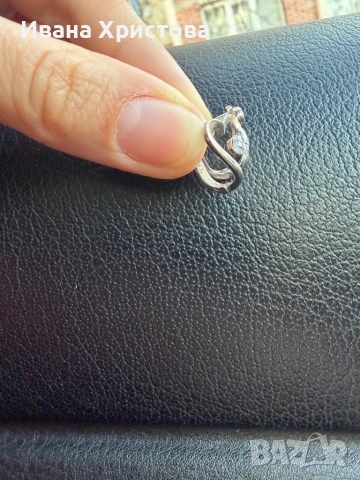 Сребърни обеци , снимка 2 - Обеци - 53813943