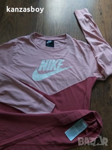 NIKE Heritage Long Sleeve Color Block Top - страхотна дамска блуза , снимка 8 - Спортни екипи - 35663787