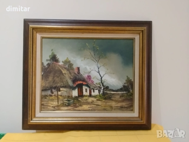 Картина на платно с подпис , снимка 2 - Картини - 53873980