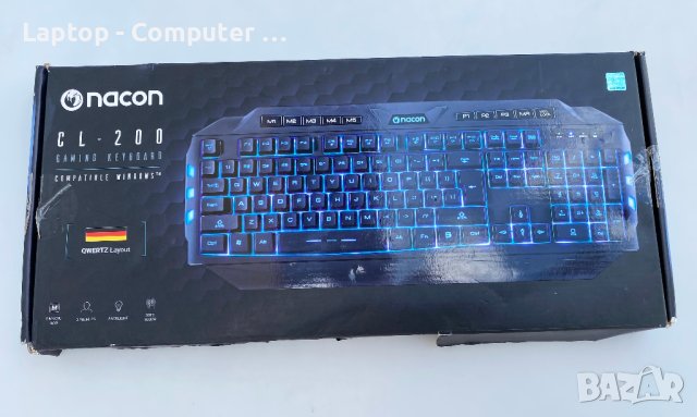 Нова геймърска клавиатура NACON CL-200 , снимка 2 - Клавиатури и мишки - 41753105