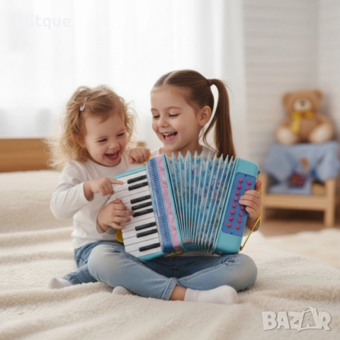 Детски акордеон с реалистично звучене Cheerful Song, снимка 5 - Музикални играчки - 52545632