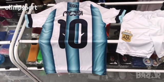 спортен екип Аржентина Меси нов тениска и шорти спортно трико за дете с ръст 140см, снимка 2 - Детски комплекти - 53806899
