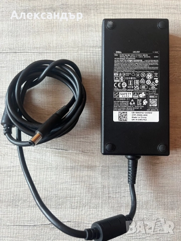 Зарядно за лаптоп Dell, 180w, кръгла букса с ПИН 5.0мм / 7.4мм