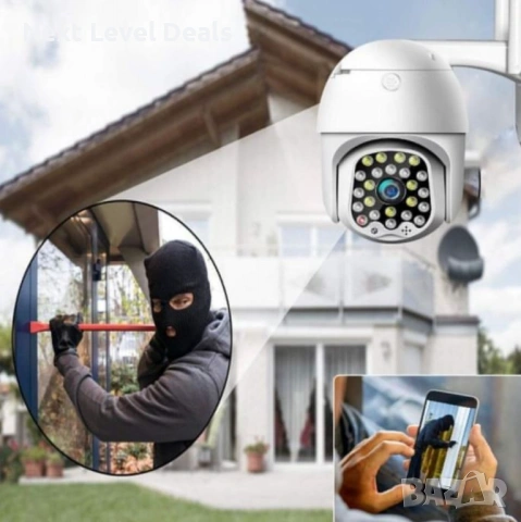 📡 Водоустойчива WiFi PTZ камера за наблюдение – Full HD защита без компромиси, снимка 6 - Камери - 53541282