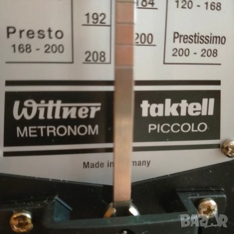 Метроном Wittner Metronom Taktell Piccolo Germany Vintage, снимка 14 - Други - 44239582