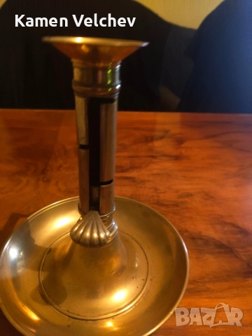 стар немски бронзово меден свещник..., снимка 4 - Колекции - 51518298