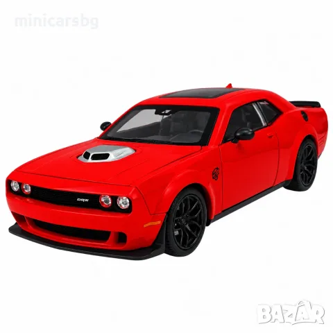 Метален модел: Dodge Challenger SRT Hellcat Redeye 1:18 , снимка 4 - Колекции - 56332305