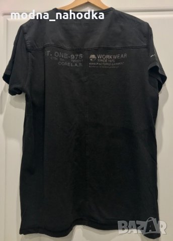 Черна тениска Jack and Jones, снимка 3 - Тениски - 35902678