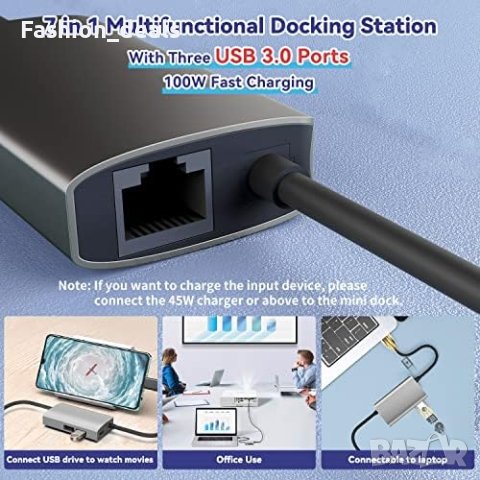 Нова Докинг станция за Steam Deck Nintendo Switch с HDMI 2.0, 3 USB-A, снимка 6 - Друга електроника - 41891266