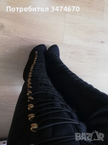 Дамски ботуши много високи (друга ръка, размер 38)., снимка 9 - Дамски ботуши - 52147462