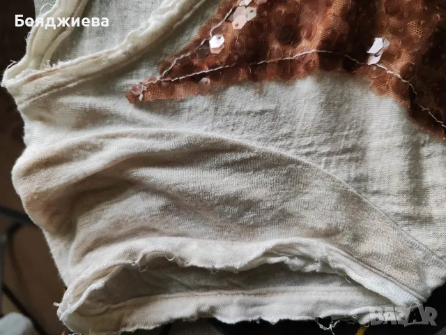 Тениска с пайети , снимка 3 - Тениски - 49322223