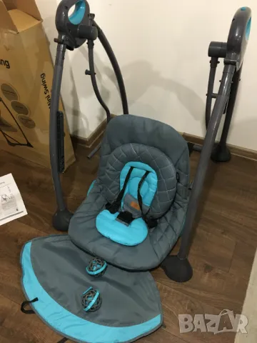 бебешка / детска люлка шезлонг със сенник / градинска, снимка 5 - Детски люлки - 48371619