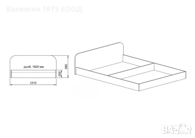 Легло персон и половина с повдигащ механизъм Сити 2011 дъб артисан или комбинация мока/ лате, снимка 8 - Спални и легла - 47353135
