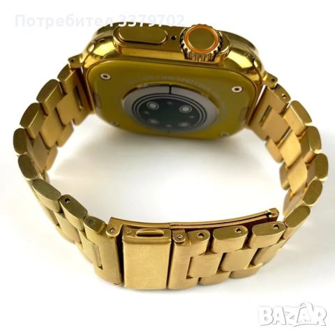  Смарт часовник G9 Ultra Pro -Разговори , спортен , Златист + 2 каишки, снимка 3 - Смарт часовници - 42175170