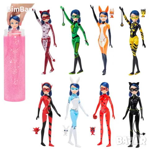 Оригинална кукла Miraculous Калинката и Черния котарак - Маринет с магическо разкриване, снимка 3 - Кукли - 48079022